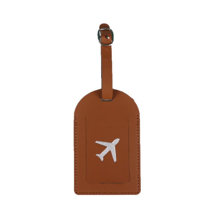 PU Leather Flip-style Luggage Tag - Anti-lost Suitcase Identification