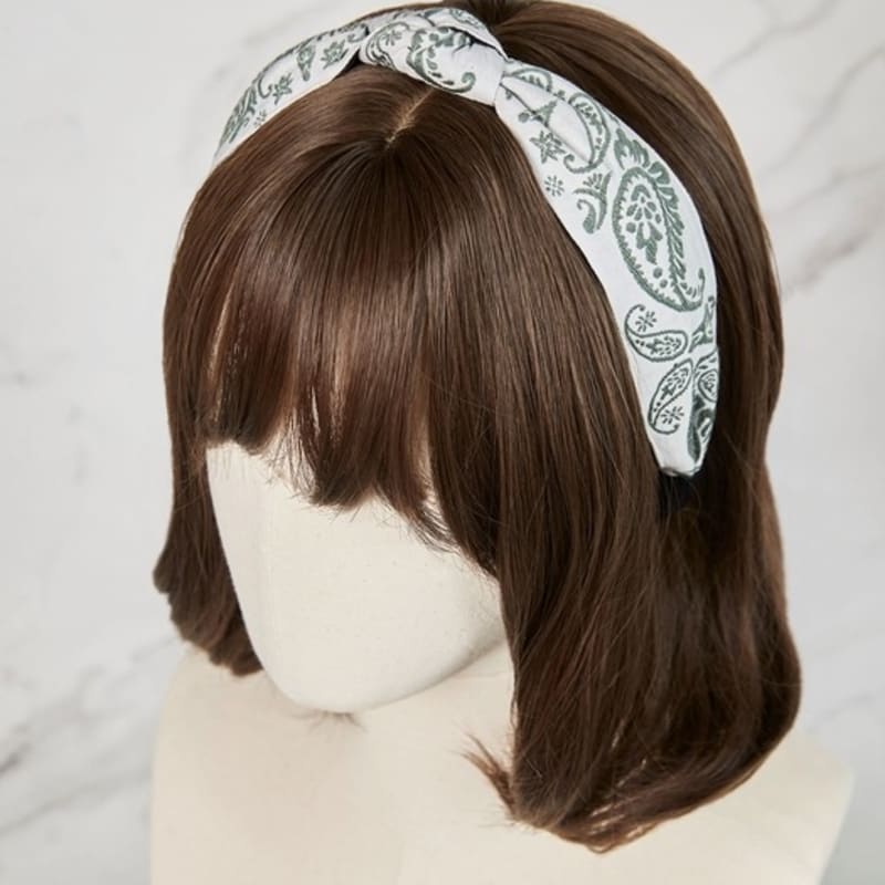 MAIA Paisley Hairband - Knot Khaki