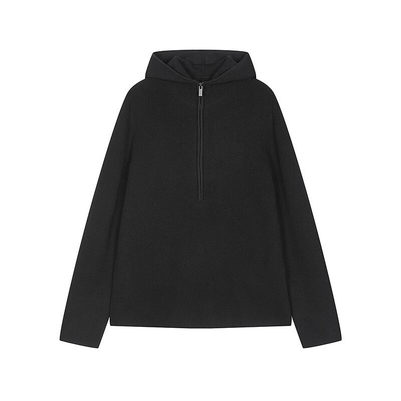 JNBY 2025 Fall Hooded Wool Knit Sweater