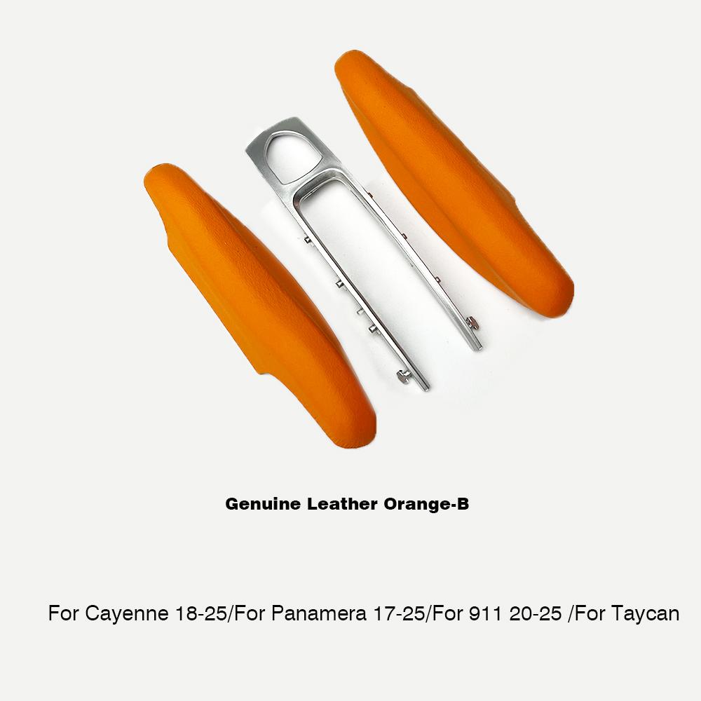 For Porsche Macan 95B Cayenne 92A Panamera 971 Cayman 718 Boxster 982 911 Taycan 2014-2025 Solid Color Car Key Case Cover Shell