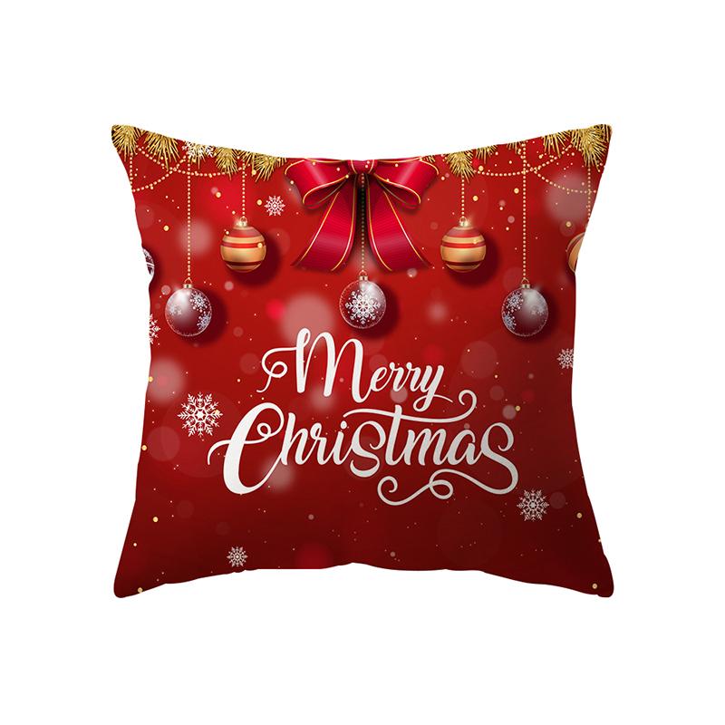 Christmas Tree Christmas Theme Decoration Printing Pattern Cushion Cover Home Living Room Sofa Decoration Pillow Pillow Cover