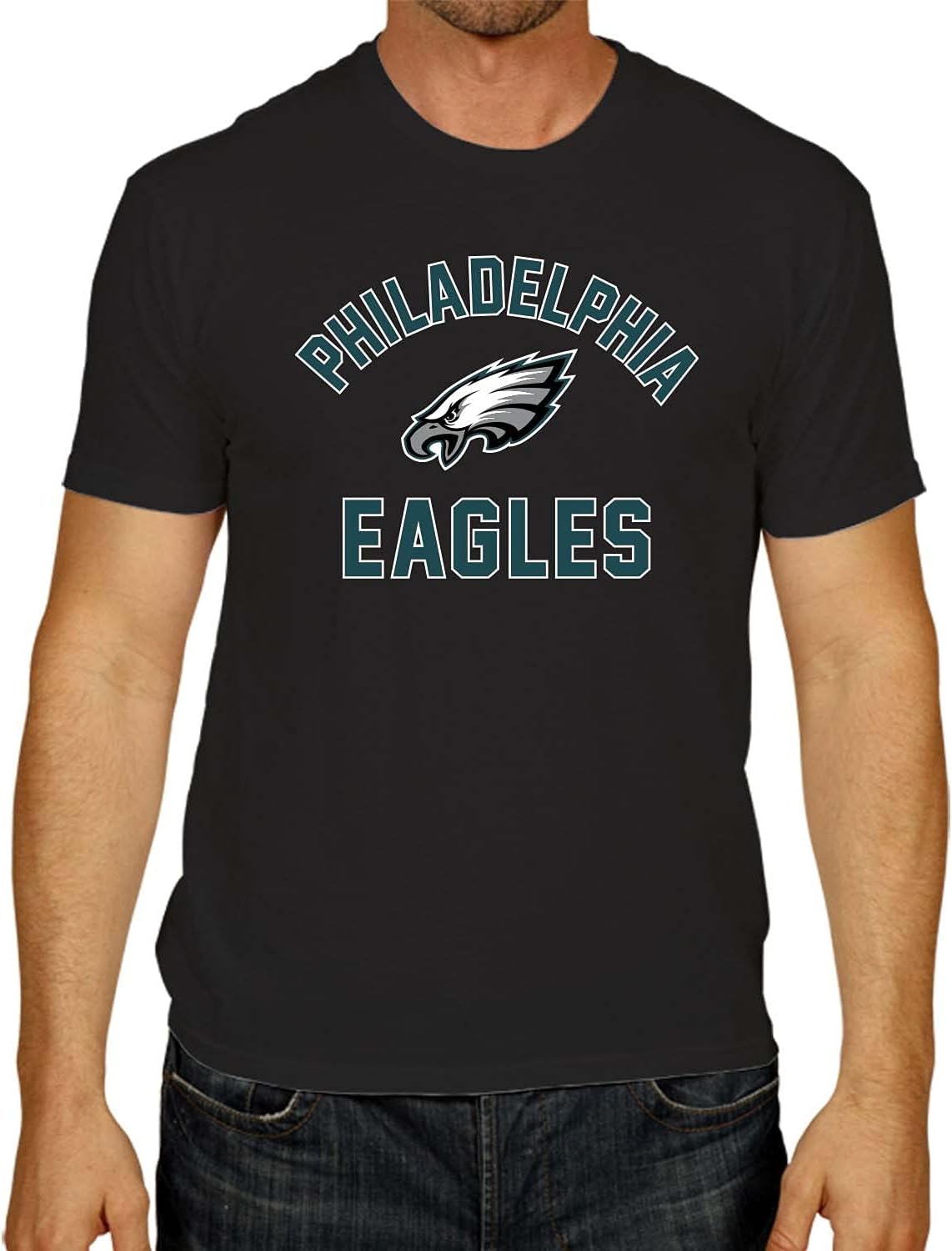 Team Fan Apparel NFL Adult Gameday T-Shirt Cotton Blend Tagless Semi-Fitted Unleash Your Team Spirit During Game Day S