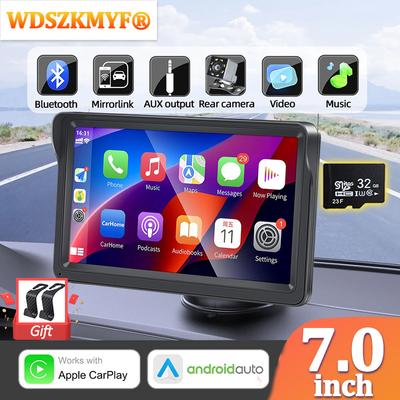 7inch Automotive Car Radio Wireless Carplay Android Auto Touch Screen Universal Multimedia Video Player FM Bluetooth 32G TF