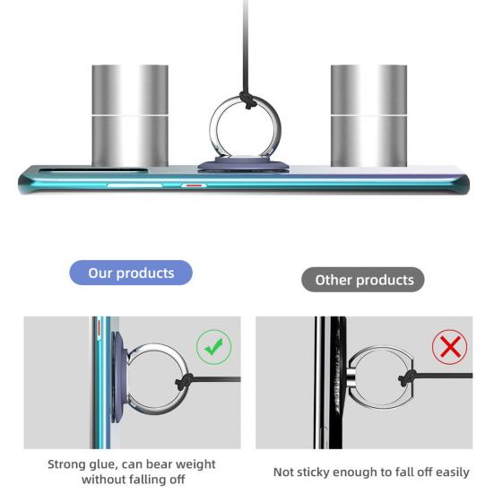 Universal 360-degree Rotating Car Magnetic Finger Ring Phone Bracket for iPhone for Samsung