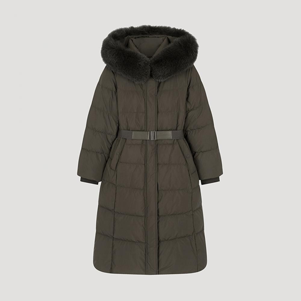 

She S miSS Fox Fur gooSe Down Long Jumper SSgjpo42010 Dw dark brown/55
