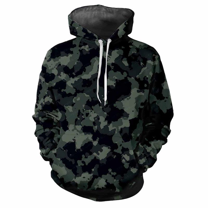Dschungel Camouflage 3D Gedruckter Hoodie Frühling Herbst Street Sweatshirt Locker Lässig Outdoor Sport Top Kinder Klassische Camo Hoodies