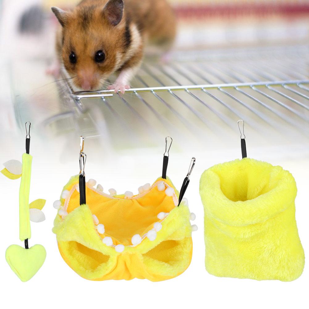Hamster Plush Hammock Hanging Nest for Small Pets Squirrel Chinchilla Guinea Pig Sugar Glider