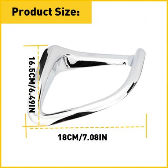 Rear Bumper Fog Cover Light Fit Toyota Highlander 2014-2018 Chrome Trim