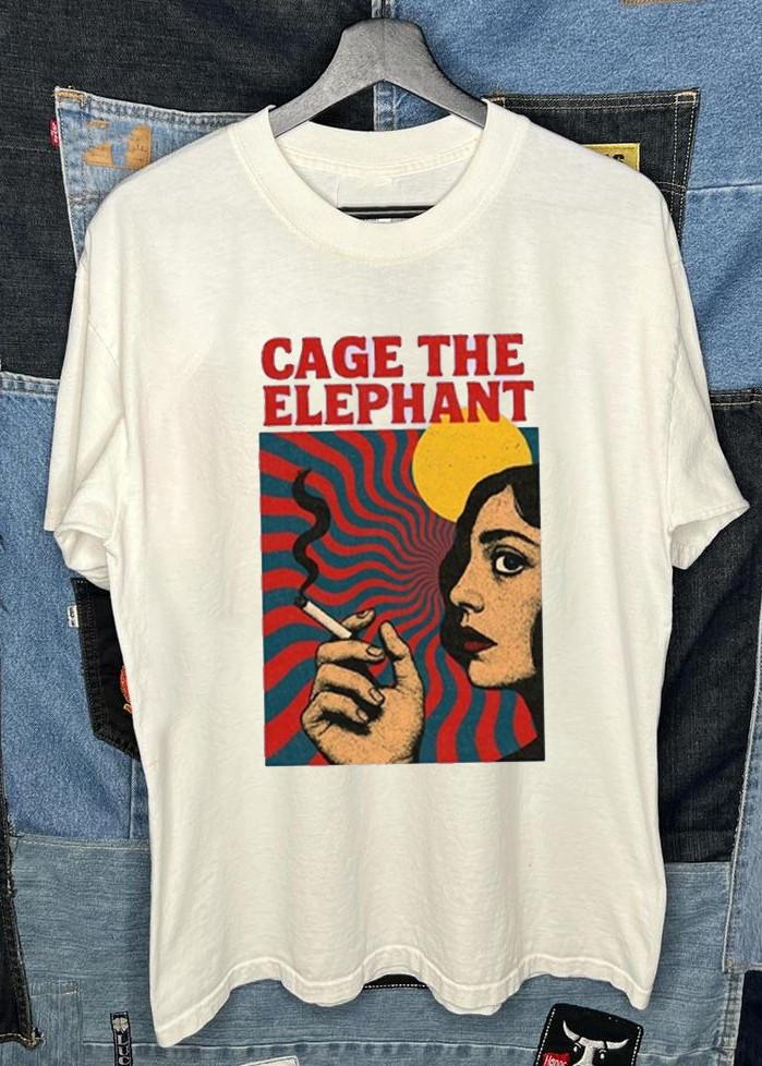 

Cage The Elephant Band Cigarette Daydreams Shirt White S to 5XL HL131 Unisex T-Shirt L