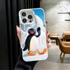Cartoon P-Pingu Pinguin Weiche Handyhülle für iPhone 15 16 17 Pro Max 17Air 16E 14 Plus 13 12 Mini Stoßfeste Hülle Rückseite