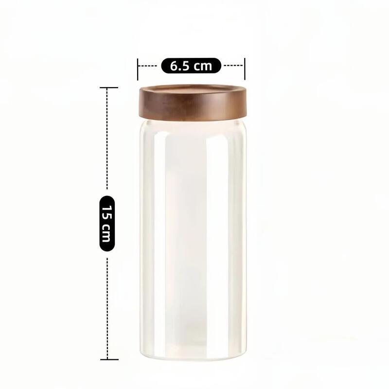 ZISIZ High Borosilicate Glass Storage Jar Set