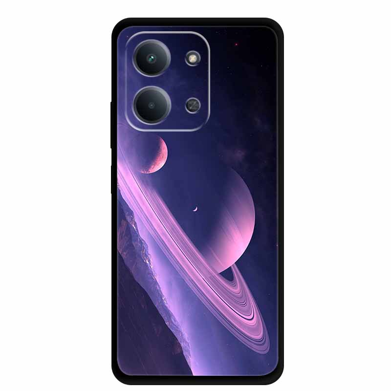 Case For Xiaomi Redmi 15C 5G European Colorful Flower Black Soft Silicone TPU Phone Case For Redmi 15C 4G Shell ProtectionBumper