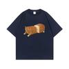 Quirky Cat Print Short Sleeve Summer Casual Unisex T-shirt