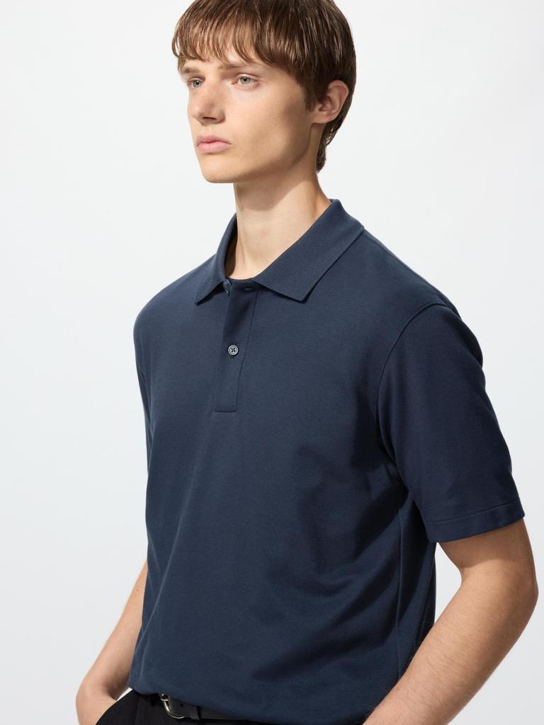 Uniqlo Airism Cotton Pique Polo Shirt