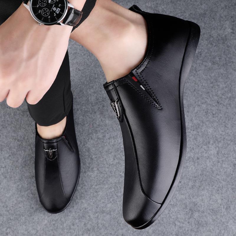 

Men s shoes 2025 summer new men s light luxury daily work simple pedal soft and comfortable casual leather shoes tide 38