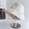 Japanese Princess Sweet Bucket Hat Women Spring Summer Sunscreen Sun Hat Small Fresh Polka Dot Lace-up Loli Sun Basin Hat