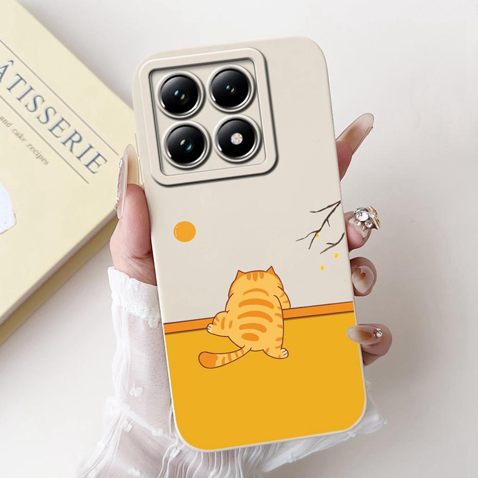 Cartoon Case For Xiaomi 14T Pro / 14T 5G Lens Protective Jelly Soft Silicone Cover For Xiaomi Mi14T 14TPro Phone Cases