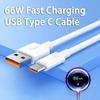 Fast Charging USB Type C Cable 66W/40W Mobile Phone Charging Cable Accessories for Xiaomi Redmi POCO Huawei Honor OPPO VIVO