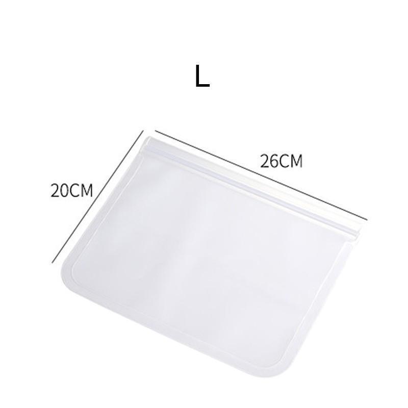 5pcs Food Storage Bag, Washable Reusable Stand-up Zipper Bag, Fruit and Vegetable Sealing Bag, Kithchen Food Fresh Bag Suitable for Lunch