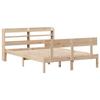 VidaXL Cadre de lit avec tête de lit 120x190 cm bois de pin massif, lit, mobilier de chambre à coucher, lit en bois, lit 3306607