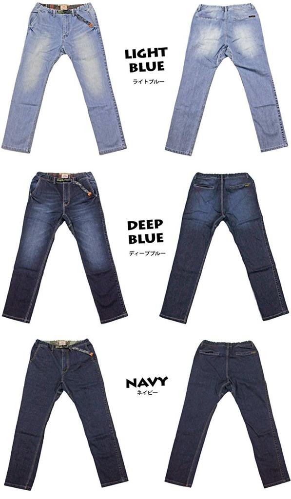 Cliff Mayer Jean Étroit 1424008 Profond (XL, 2 Bleu)