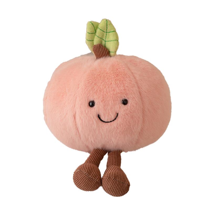 Simulations-Obst- und Gemüsepuppe Tomaten-Serie Plüschtier Pfirsichpuppe Ornament Aubergine
