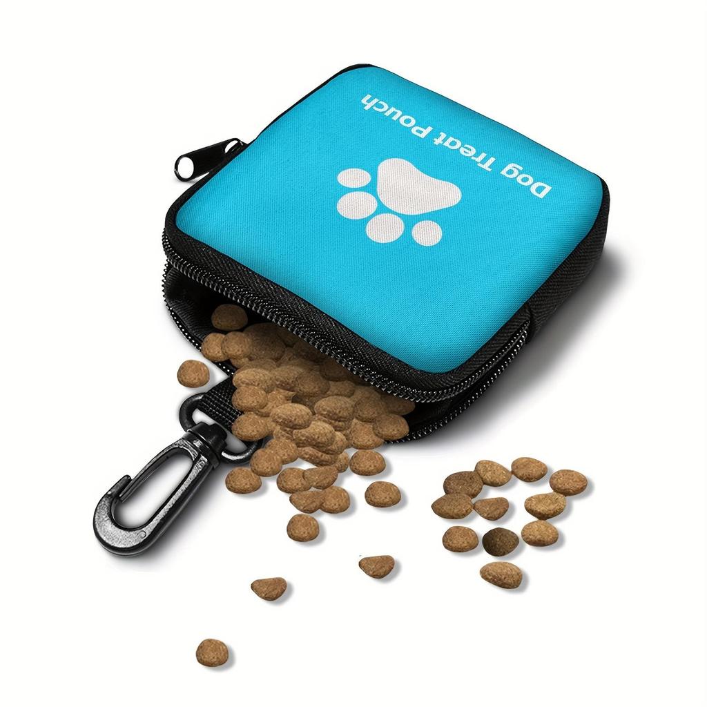 Portable Zipper Closure Polyester Dog Treat Bag for Training