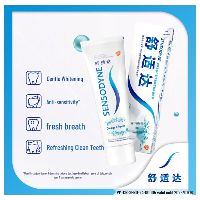 Sensodyne Mint Fresh Deep Clean Toothpaste