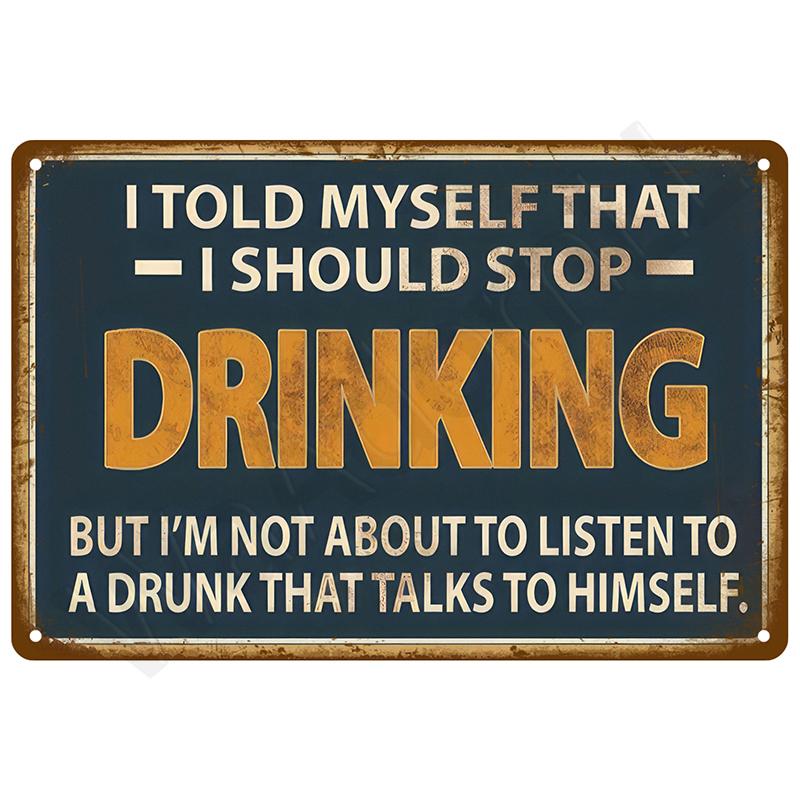 Retro Tin Signs Wall Bar Accessories Bathroom Home Living Room Decor Decorations Items Luxury Metal Signs Vintage Posters Art