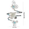 Hollow Out Open Arm Bangle Floral Arm Ring Vintage Iris Flower Bracelet  Hand Jewelry