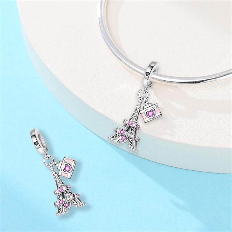 Family Series 925 Sterling Silver Parents Sisters Charms Love Bead Pendant Fit Original Charm Bracelets Women DIY Jewelry Gift