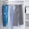 Transparent Plastic Dust Cover Disposable Hanging Clothes Bag Dustproof Waterproof Dry Cleaner Household Coat Suit Storage Cover