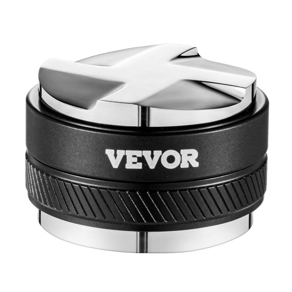 VEVOR Coffee Distributor 53mm, 2-in-1 Adjustable Espresso Distributor with Fan-Shaped Base