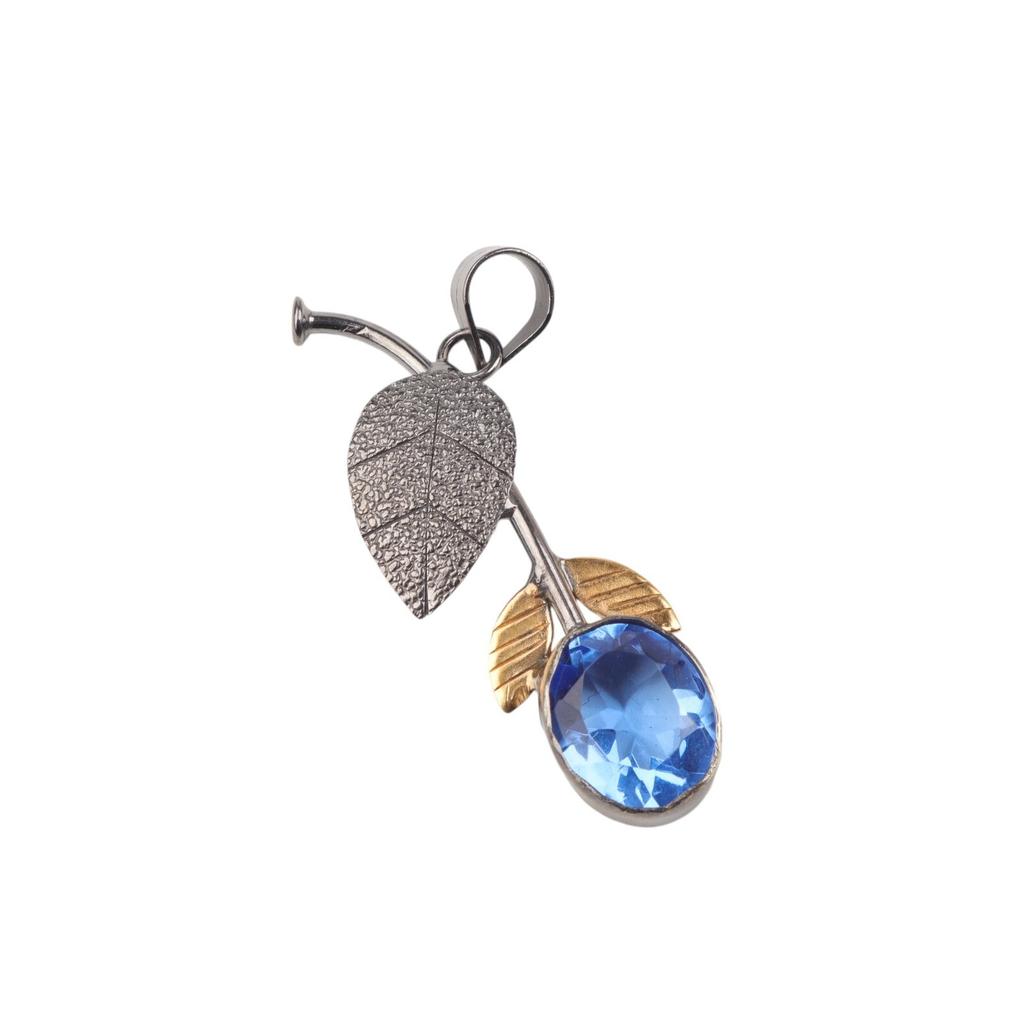 Pandantiv Tanzanit Natural Argint Sterling 925 Bijuterii Handmade Cadou Domnișoară de Onoare PP-55-1