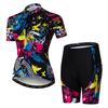 Weimostar Pro Team Abbigliamento da Ciclismo Set Maglia da Ciclismo da Donna Traspirante Abbigliamento per Mountain Bike Uniforme Estiva per Bici Ropa