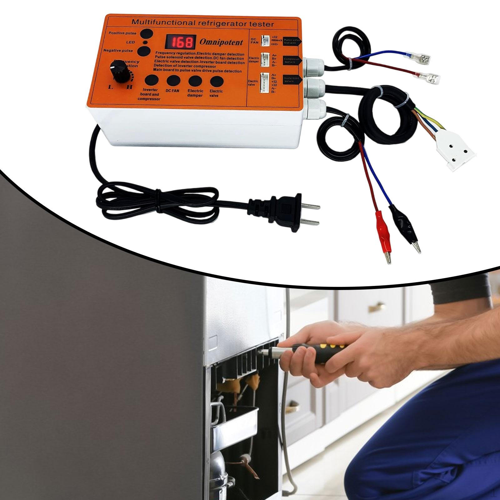 

Инверторный тестер холодильника Многофункциональный, Водонепроницаемые кнопки, Инструмент для поиска неисправностей Соленоидный клапан