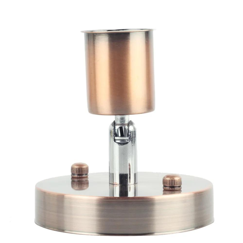 Base 180 Degree Steering Ceiling Lights Six Colors New Flexible Lamp Base Iron E27 Light Socket Antique Metal Lamp Socket Holder