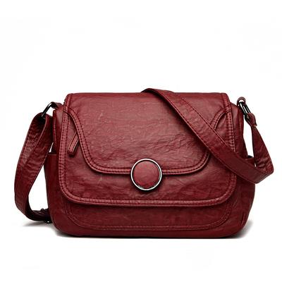 Women's Bag New Style Soft Leather Popular Retro Crossbody Fashionable Fashionable Mother Bag