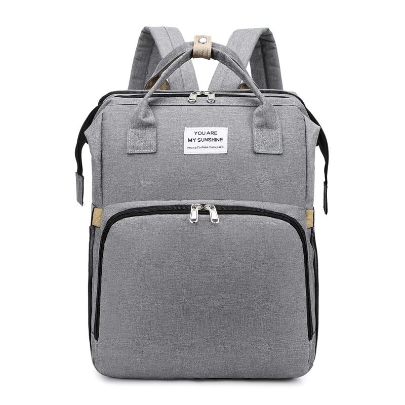 Baby Diaper Backpack Folding Crib Maternity Care Mommy Bag Large Capacity Going Out Picnic Travel Baby Lying Down Sleeping
