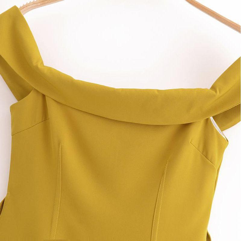 Kaslead New Arrival Women's Clothing Fashion Style Fashion Side Slit off Shoulder Tops Bell-Bottom Pants 8940500