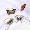 Creative Pendant Hamburger Dragonfly Bees Mouth Ring Table Decoration Wedding Supplies Napkin Ring