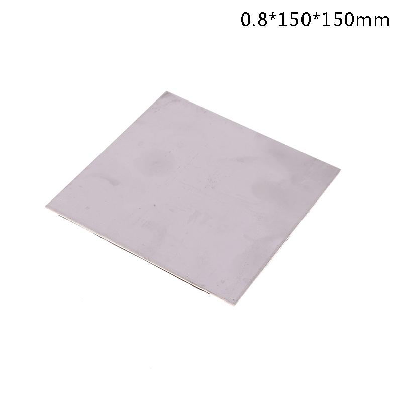 

1 шт. Квадратна пластина з нержавіючої сталі 304 Полірована пластина Лазерне різання Товста 1 мм 1,5 мм 2 мм 3 мм 0,8 мм 0,5 мм 0.8*150*150mm