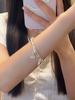 999.9 Pure Silver Bangle - Women's Sterling Silver Bracelet, Qixi Valentine's Day Gift for Wife or Girlfriend