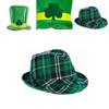 St. Patrick's Day Irish Leprechaun Shamrock Velvet Hat Adult Fancy Dress Accessory