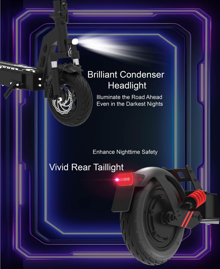 Trotinete Elétrica para Adultos DriveTron DT08, 25 mph, Autonomia de 37 Milhas, 48V 13Ah 500W, Freio a Disco Dianteiro + EABS, IPX5