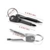 2PCS Portable Screwdriver Set Outdoor EDC Personal Tool with Flat Head And Phillips Head Screwdrivers Key Ring Included