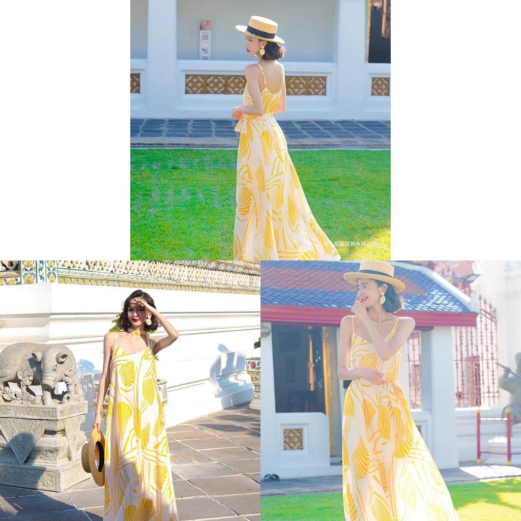 Beach Vacation Maxi Dress With Knit Fabric For Summer Travel And Slim Fit Comfort