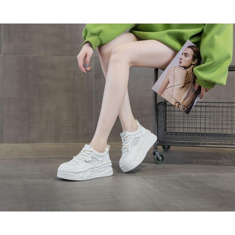 2501 inner height increase dad shoes women's spring new versatile thick-soled casual breathable dad shoes women