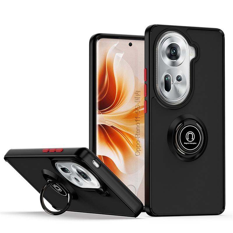 Armor Case for OPPO Reno 11 Pro 5G Reno11 F 11F Reno 10 Pro+ 8 8T 5G Cover Magnetic Ring Stand Holder Business Full Protection