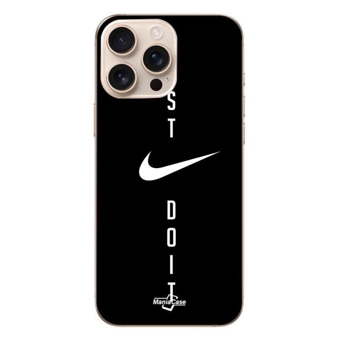 iPhone 16 Pro Max Hülle - Nike - Just do it - Flexibel - Schwarz - Synthetisch schwarz